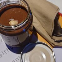 Should be like a mousse but I felt like eating a whole glass of pure Nutella... The sensation wasn't pleasant... Also disappointed at Veganaki in Athens