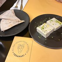 Cashew nuts feta  at Veganaki in Athens