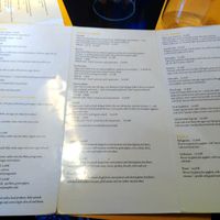 Menu as of June 2024 at Veganaki in Athens