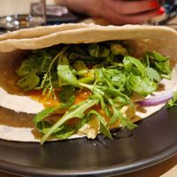 Avocado pie - delight! at Veganaki in Athens