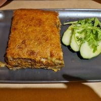 Moussaka at Veganaki in Athens