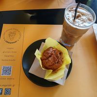 Apple cinnamon muffin at Veganaki in Athens