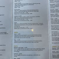 Wraps menu  at Veganaki in Athens