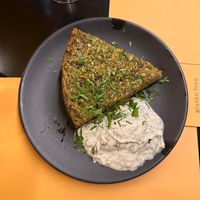 Zucchini pie #Veganuary at Veganaki in Athens