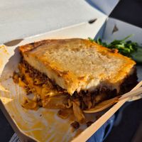 Most unimpressive shot but THIS was GOOD! pastitsio #Veganuary at Veganaki in Athens