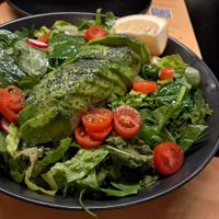 Avocado salad  at Veganaki in Athens