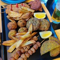 Mixed grill at Veganaki in Athens