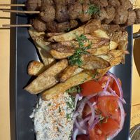 Souvlaki plate   at Veganaki in Athens
