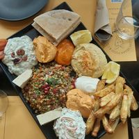 Starter Plate before at Veganaki in Athens