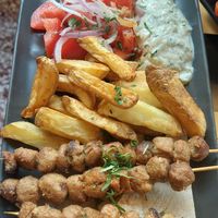 Soy Souvlaki at Veganaki in Athens