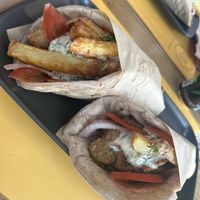 Soy souvlaki   at Veganaki in Athens