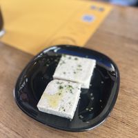 Cashew nut feta cheese  at Veganaki in Athens