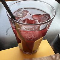 Berry ice tea   at Veganaki in Athens