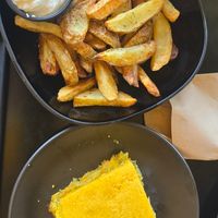 Plastos Pie and potatoes at Veganaki in Athens