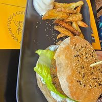 Veggie Burger at Veganaki in Athens