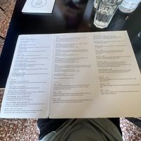 Menu  at Veganaki in Athens