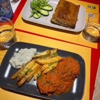 Moussaka and Soutzoukakia  at Veganaki in Athens