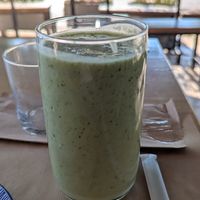 Green smoothie at Veganaki in Athens