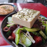 Greek salad at Veganaki in Athens