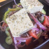 Greek salad  at Veganaki in Athens