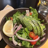 Avocado saladd  at Veganaki in Athens