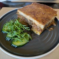 Moussaka at Veganaki in Athens