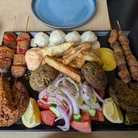 Mixed grill at Veganaki in Athens