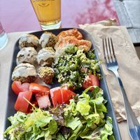 Falafel plate  at Veganaki in Athens