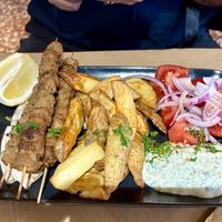 Soy souvlaki  at Veganaki in Athens