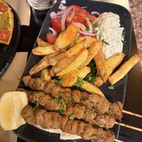 Soy souvlaki plate  at Veganaki in Athens