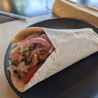 Soy souvlaki at Veganaki in Athens