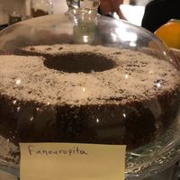 Traditional Greek cake, veganized! at Veganaki in Athens