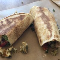 Falafel wrap  at Veganaki in Athens