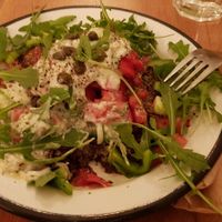 Darkos Salad at Veganaki in Athens