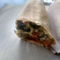 Falafel wrap at Veganaki in Athens