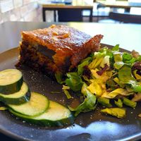 Moussaka at Veganaki in Athens
