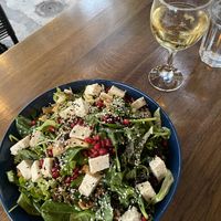 Salad with pomegranate  at Veganaki in Athens