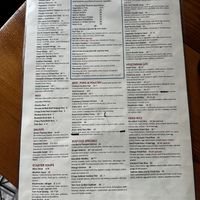 Menu, as of 20240622  at The Mad Monkfish in Cambridge