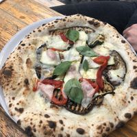 White pizza with roasted vegs ! at La Stella Nera in Berlin