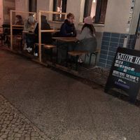 Outdoor seating at La Stella Nera in Berlin