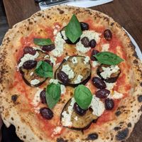 Vegan pizza at La Stella Nera in Berlin