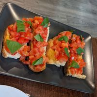 Tasty tomato bruschetta  at La Stella Nera in Berlin
