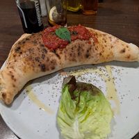 calzone at La Stella Nera in Berlin