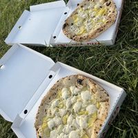 pizza bianca with potatoes   at La Stella Nera in Berlin