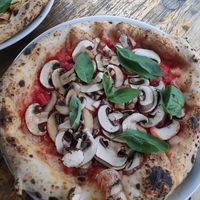 Pizza Funghi at La Stella Nera in Berlin