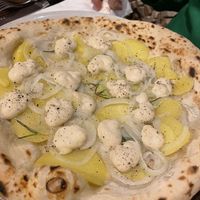 White potatoes and onion  at La Stella Nera in Berlin