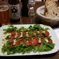 Smoked Tofu caprese at La Stella Nera in Berlin