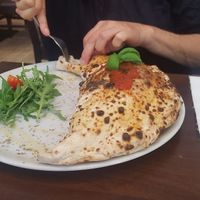 calzone at La Stella Nera in Berlin