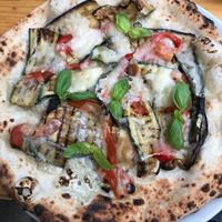 grilled veggie pizza at La Stella Nera in Berlin