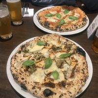 Smoked Tofu pizza, Salame Pizza. at La Stella Nera in Berlin